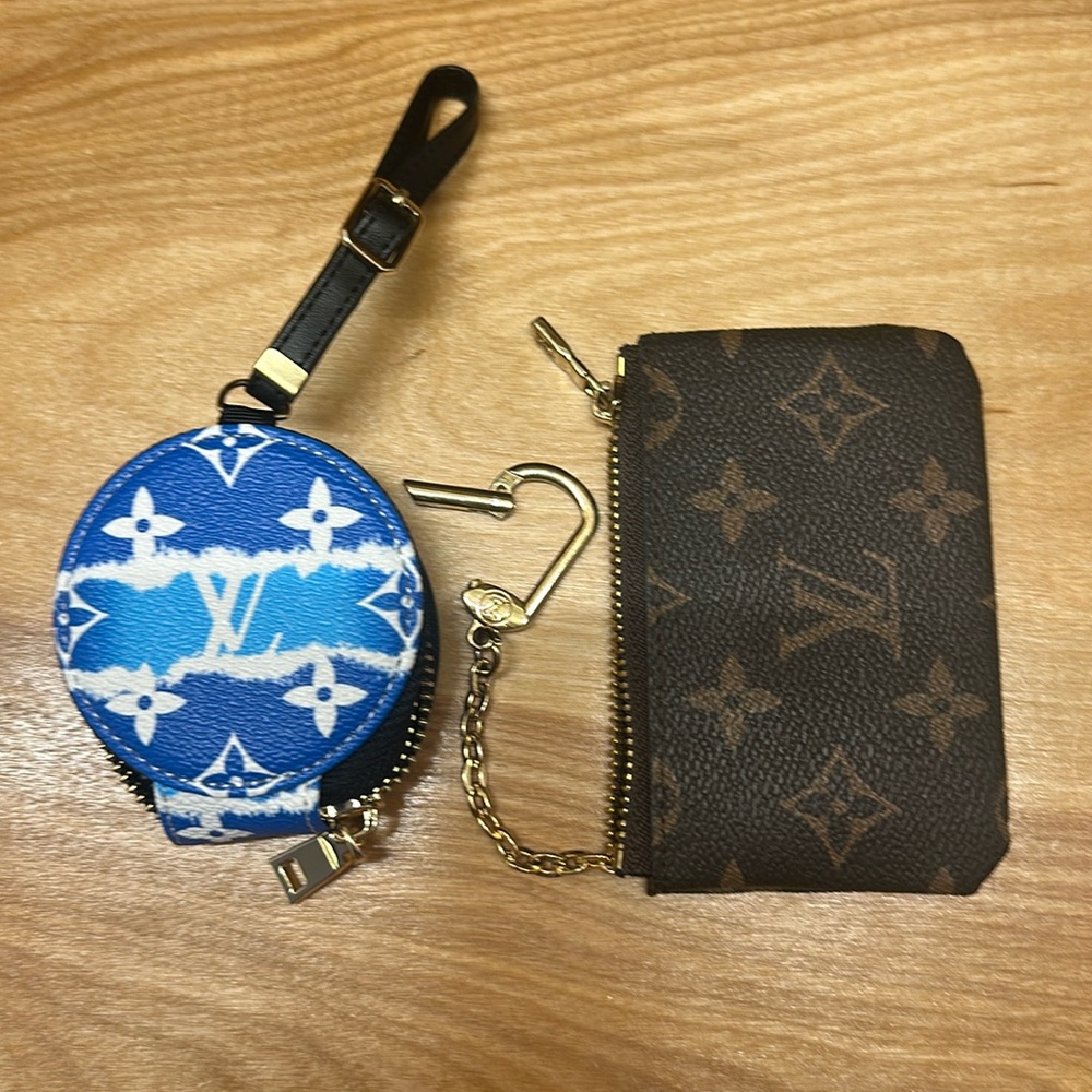 LV inspired AirPod and coin pouch